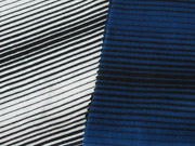 Acrylic/cotton stripe knitted